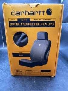 Carhartt RS1399 Black Rain Defender Universal Nylon Duck Bucket Seat Cover - Picture 1 of 4