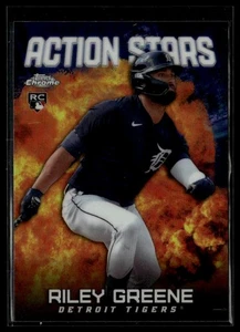 Riley Greene 2023 Topps Chrome Update Action Stars #ASC-8 Detroit Tigers - Imagen 1 de 2