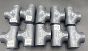 Lot Of 10 NEW - Charlotte Pipe 3/4 In. FIP Schedule 80 PVC Tee PVC 08402  1200HA - Bild 1 von 4