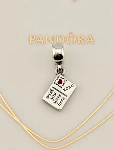 LIMITED EDITION New Pandora 'Wish You Were Here' Paris Postcard Dangle Charm - Picture 1 of 6