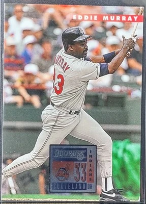 1996 Donruss Eddie Murray #105 Cleveland Indians HOF DH (mc) - Image 1 of 2