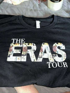 Taylor Swift The Eras Tour Tee Shirt Size XL Black - Picture 1 of 3