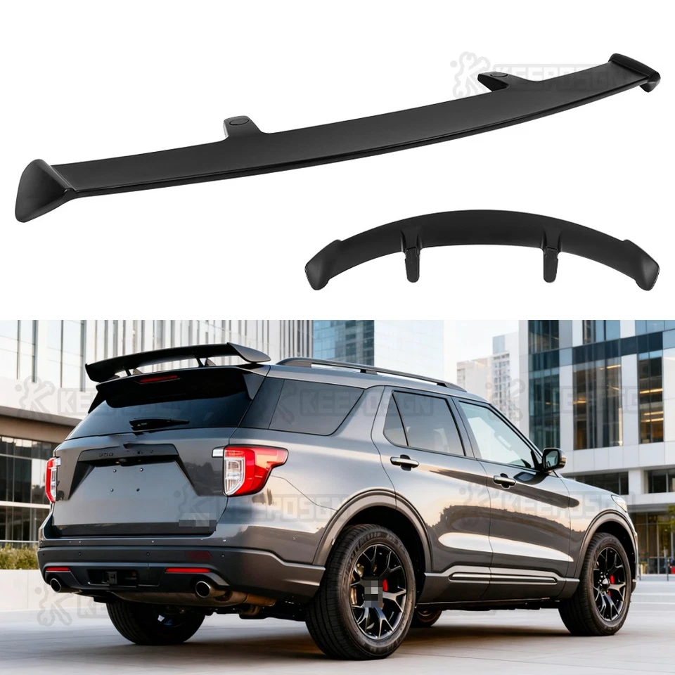 52" Rear Trunk Spoiler Wing Lip Rear Window Roof Lip For Ford Explorer 2011-2019 — 第 1/4 张图片