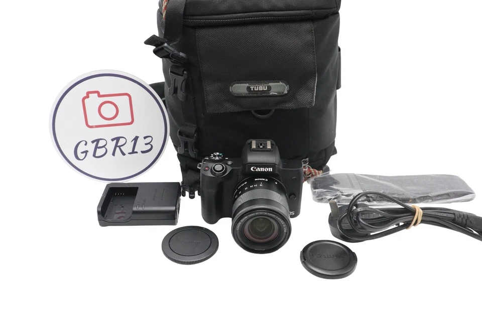 Canon M50 24MP Camera kit with 18-55mm STM Lens, 1000 Shutter Count REFURBISHED - Image 1 of 4