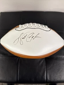 Walter Payton signed Autogramm Football braun weiß | Wilson Football | JSA COA - Bild 1 von 4