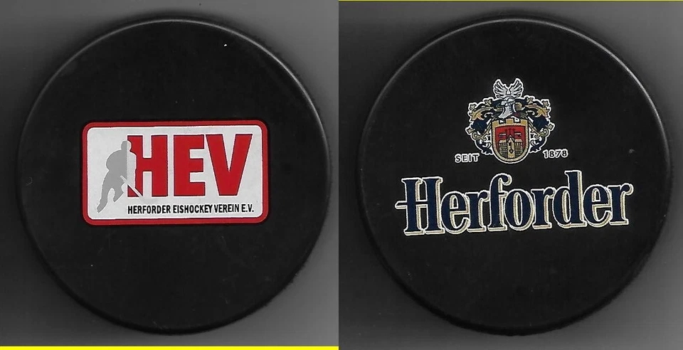 Eishockey Puck EMBLEM HERFORDER EISHOCKEY VEREIN       DEL NHL - Bild 1 von 1