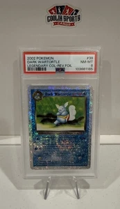 2002 Pokemon Legendary Collection Dark Wartortle Reverse Foil #39 PSA 8 - Picture 1 of 2