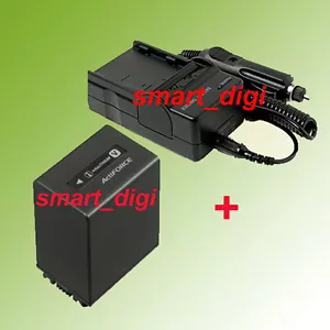 Batteria NP-FV100 + caricatore per videocamera Sony Handycam DCR-SX85 DCR-SX65 DCR-SX45 - Foto 1 di 4