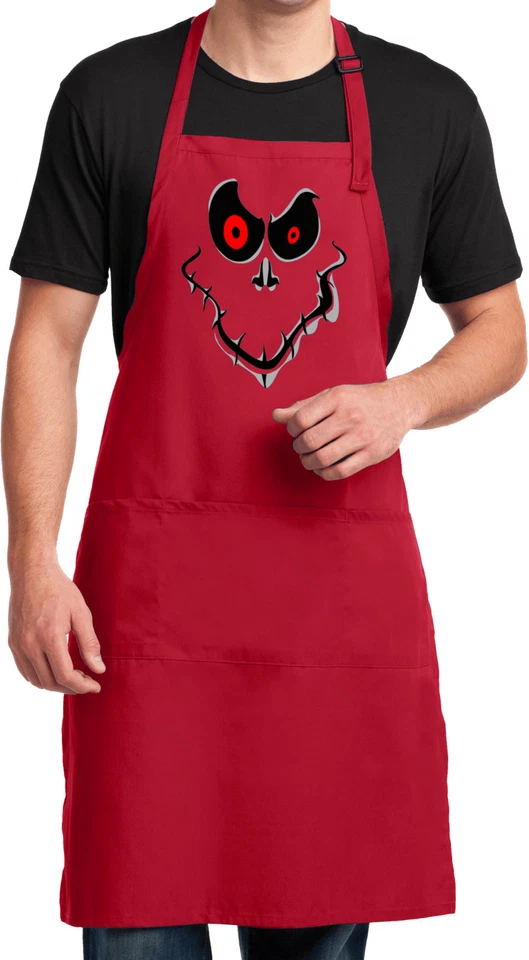 Halloween Apron Ghost Face - Image 1 of 1