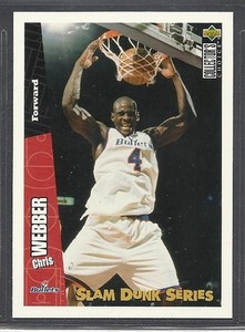1996 Upper Deck Nestle Slam Dunk Series - #35 - Chris Webber - Bullets