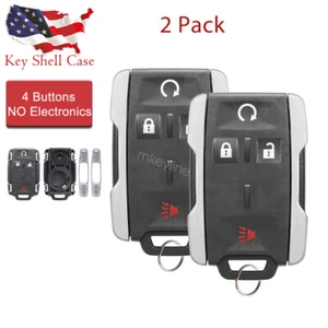 Funda llavero con llave remota sin llave 2 para Chevy Silverado 2014 2015 2016 2017 2018 - Imagen 1 de 7