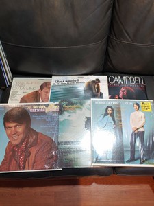 GLEN CAMPBELL 6 LP VINYL ALBUMS LOT classic country 60s 70s Bobbie Gentry