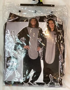 Bat Zipster Adult Costume Size Small/medium Color Black - Picture 1 of 13