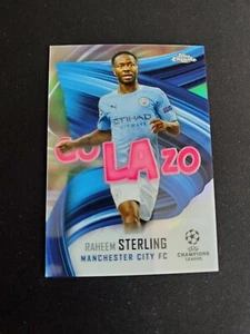 Raheem Sterling - 2020-21 Topps Chrome UEFA Champions League Golazo #GOL-RS - Picture 1 of 2