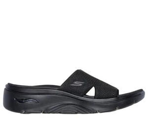 Skechers Damen Pantolette Pantoletten Sandalen Badeschuhe Schuhe schwarz 140865 - Picture 1 of 1