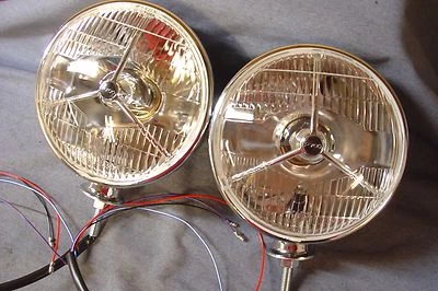NUEVO PAR DE FAROS CROMADOS P700 INDEPENDIENTES PARA LOTUS SEVEN O KIT COCHES LHD Foto 1 de 2