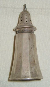 VINTAGE STERLING SILVER SALT SHAKER, SIGNED GMF? 4 INCHES - Picture 1 of 4