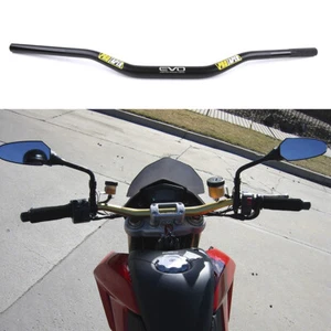 Black Motorcycle 7/8" 28mm Handlebar Drag Bar for Motocross Off Road Dirt Bike - Picture 1 of 8