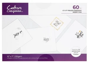 Crafters Companion- Foiled Everyday Luxury Insert Pad - 5"x7" (60) New - Picture 1 of 5