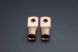 STÄRKE 2 KUPFER 1/4 RING 2 STK CRIMPKLEMME STECKER AWG BATTERIEÖSE CUR214 - Bild 1 von 8