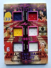 2019 Leaf ITG Used Sports All-Star Game 6 Relics #/5 Michael Jordan Magic Bird