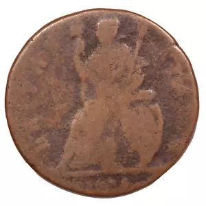 POOR CONDITION CHARLES II COPPER FARTHING (#2449) - Picture 1 of 2