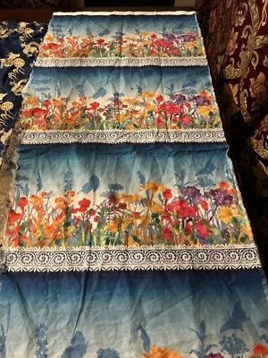 lote de 2 bordes algodón floral, algodón dragón pañuelo, Foto 1 de 4