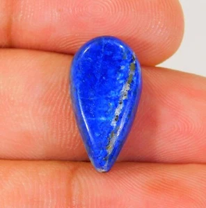 PIEDRA PRECIOSA CABUJÓN PERA LAPISLÁZULI AZUL NATURAL 100 % quilates 21 x 11 x 5 mm BD = 0221 - Imagen 1 de 6