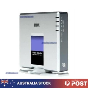 AU Plug Unlocked Linksys PAP2T VoIP Phone Voice Adapter SIP with 2 FXS Ports NEW - Picture 1 of 8