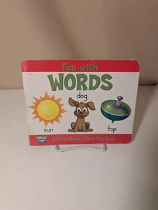 Fun with Words Lift-a-Flap Book 2007 Board Book Toddler Early Learning - Foto 1 di 2