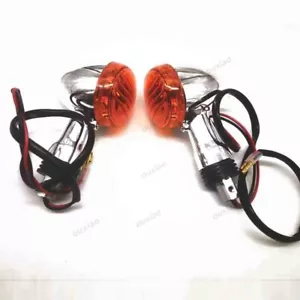Chrome Amber Bullet Turn Signals For SUZUKI Boulevard M109R VRZ1800 2006-2013 12 - Foto 1 di 7