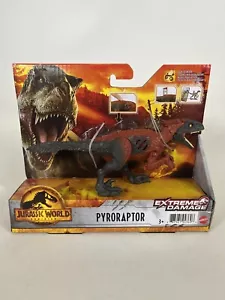 Modellino dinosauro Jurassic World Dominion Extreme Damage Pyroraptor giocattolo NUOVO - Foto 1 di 2