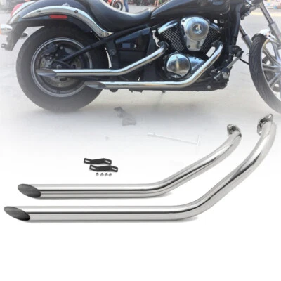 Vulcan 900/S Full Shots Staggered Exhaust Pipe for Kawasaki VN900B Classic 06-22 - Image 1 of 4