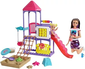 Barbie & Skipper Babysitters Inc Climb'N Explore Set da gioco parco giochi con play-do - Foto 1 di 12