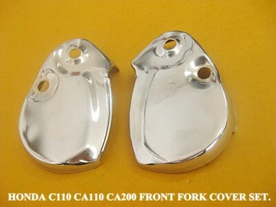Fit HONDA C110 C111 CA110 C114 C115 C200 CA200 S665 CS65 FRONT FORK COVER SET Foto 1 de 4