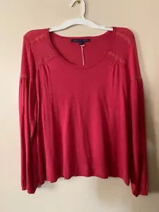 MAGLIONE BORDEAUX MON PETIT OISEAU SETA/LANA MANICHE LUNGHE BORDEAUX TAGLIA S NUOVO CON ETICHETTE - Foto 1 di 6