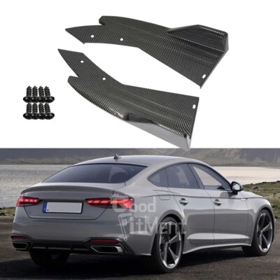 Für Audi A5 8T3 F53 Kohlefaser Heckdiffusor Heckspoiler Splitter Canard-Schutz - Bild 1 von 4