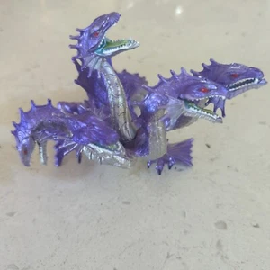 Safari Ltd. 2012 Hydra Mythical figure toy PVC purple/silver 5 headed dragon - Picture 1 of 6