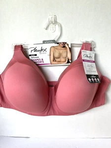 NEW Playtex Secrets Shapes & Support Balconette Wirefree Bra 36D Coral 4824 NWT - Picture 1 of 4