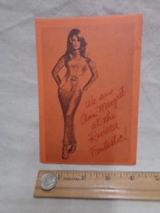 Ann Margret Riviera Hotel postcard 1967 / Fold Out Mailer card Show MOD VINTAGE - Picture 1 of 3