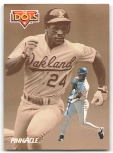 1992 Pinnacle #283 Ken Griffey Jr. Rickey Henderson IDOL Mariners Athletics 3Q
