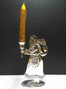 Vintage Silver Plated Santa Claus Candle Holder 8 1/4" Height x 5" Length EUC - Picture 1 of 4