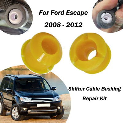 2Pcs For Ford Escape 2008-2012 Gear Selector Lever Linkage Shift Cable Bushing - Image 1 of 4