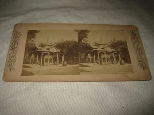 Pavilion and U. S. Springs Saratoga, NY Late 1800's American Series Stereoview - Picture 1 of 3