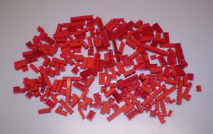 Used Lego Red Bricks 1 Pound Lb FAIR condition - Picture 1 of 2
