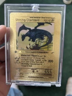 Pokemon Shining Charizard Gold Foil Card 107/106 First Edition Rare - Image 1 of 4