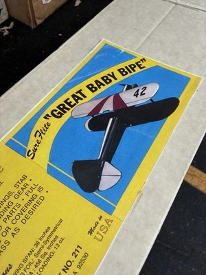 Sure Flight Great Baby Bipe 10-25 Engine Foam ARF R/c Model Airplane Kit - Image 1 of 4