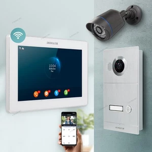 HOMSECUR WIFI HD Video Door Phone Intercom Doorbell Door Unlock Auto Recording - Picture 1 of 8