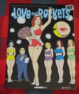 Love And Rockets #45 Fantagraphics | Hernandez Bros. - mit Tasche + Brett - Bild 1 von 3