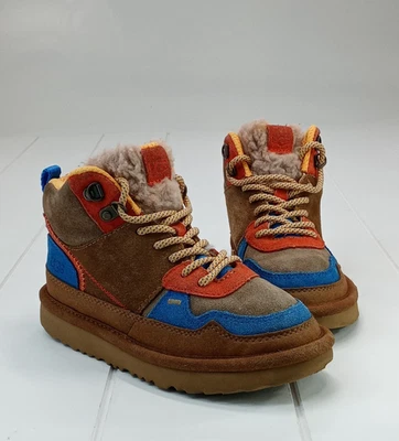 UGG Kids Highland Hi Heritage 1134550K High-top Brown Boot Sneaker Size 1 - Image 1 of 4